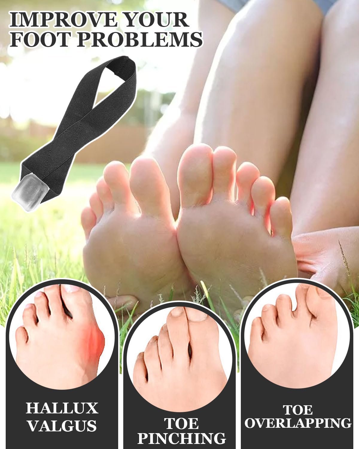 Комплект для корекції Hallux Valgus та роздільник для пальців ніг (2 штуки) М'який силікон для безболісної ходьби, фото №3 Комплект для корекції Hallux Valgus та роздільник для пальців ніг (2 штуки) М'який силікон для безболісної ходьби, фото №3