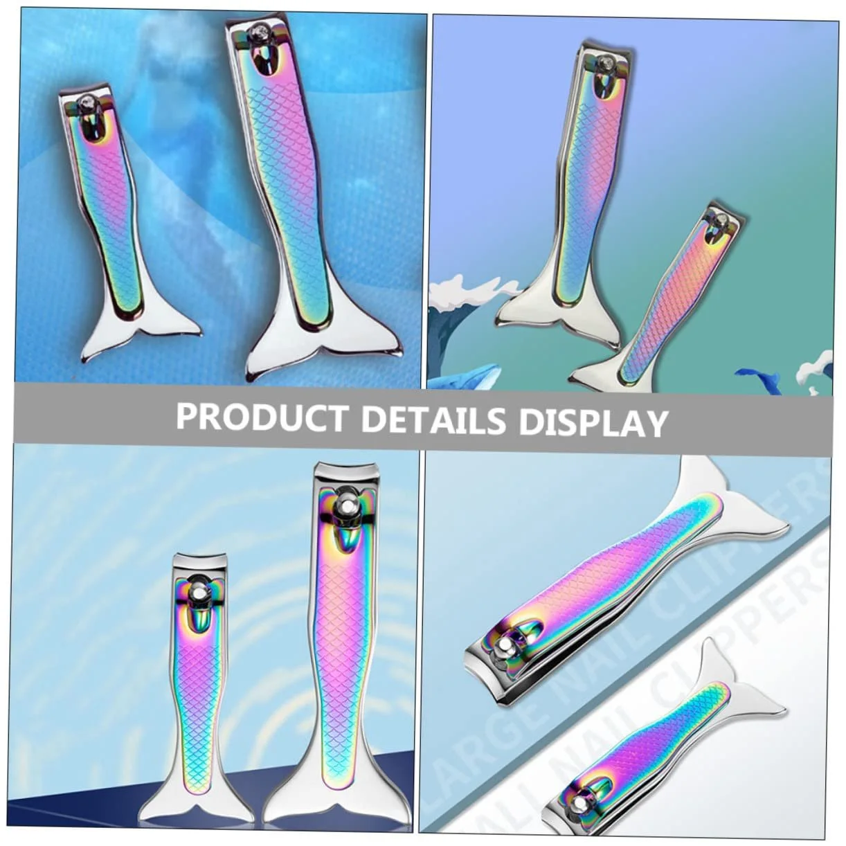 Набор маникюрных кусачек PACKOVE 4 шт., из нержавеющей стали, фото №8 Набор маникюрных кусачек PACKOVE 4 шт., из нержавеющей стали, фото №8