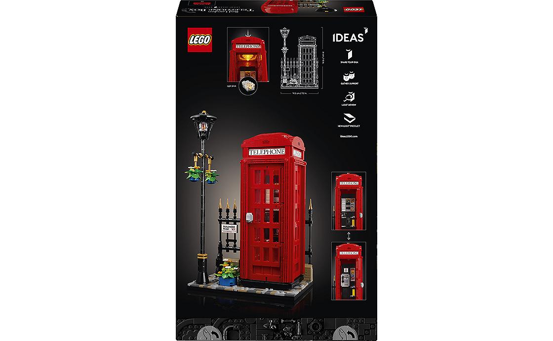 Конструктор Лего LEGO Ideas Красная лондонская телефонная будка 21347, фото №3