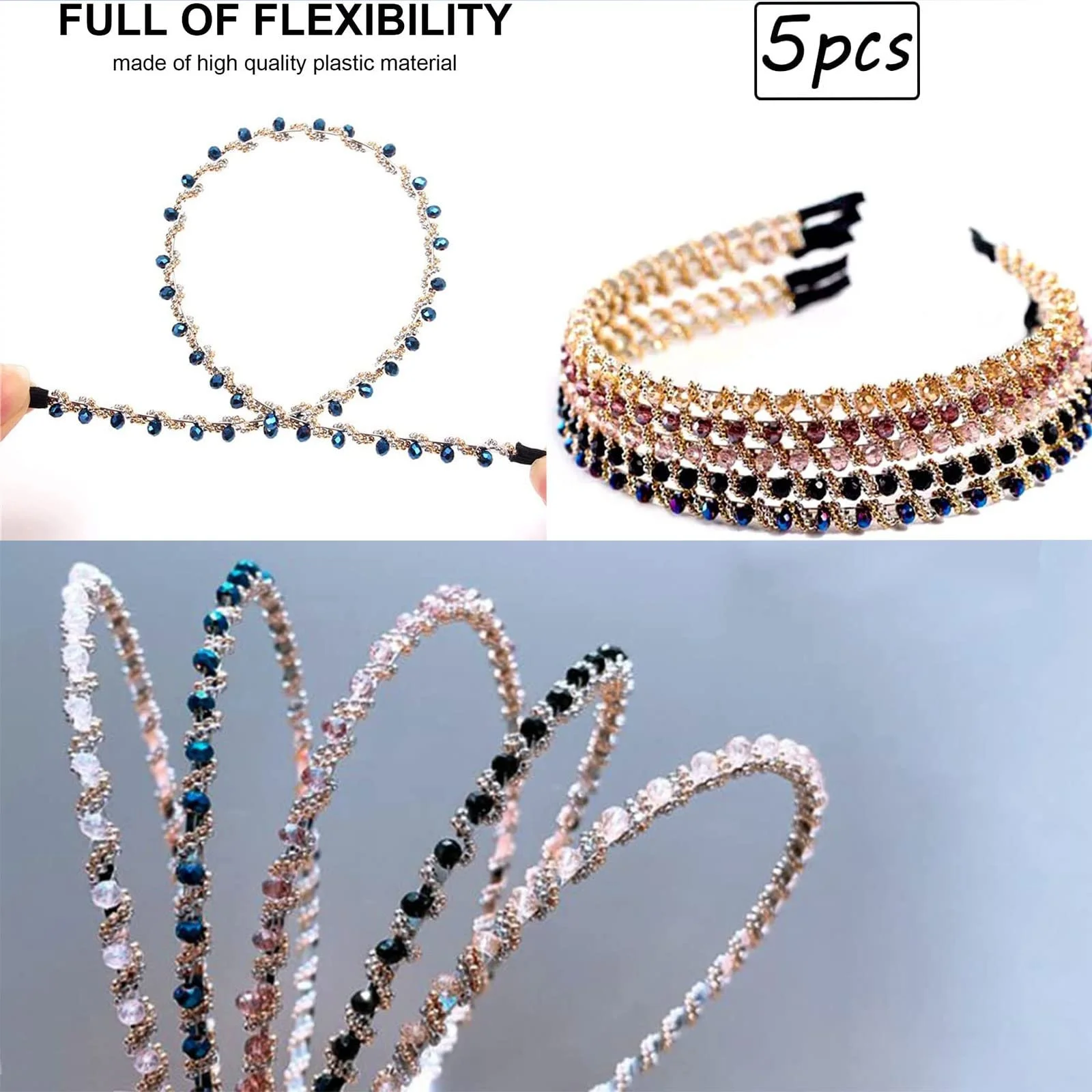 Набір обручів на голову жіночих, фото №3