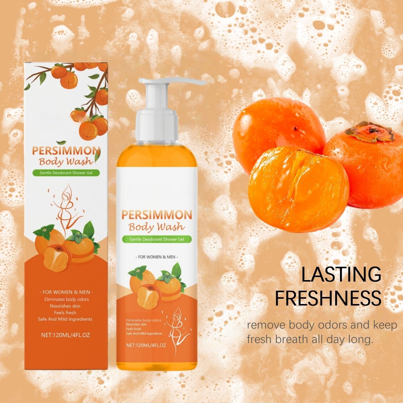 Гель для душу та обличчя Persimmon Body Wash 120 мл, фото №6