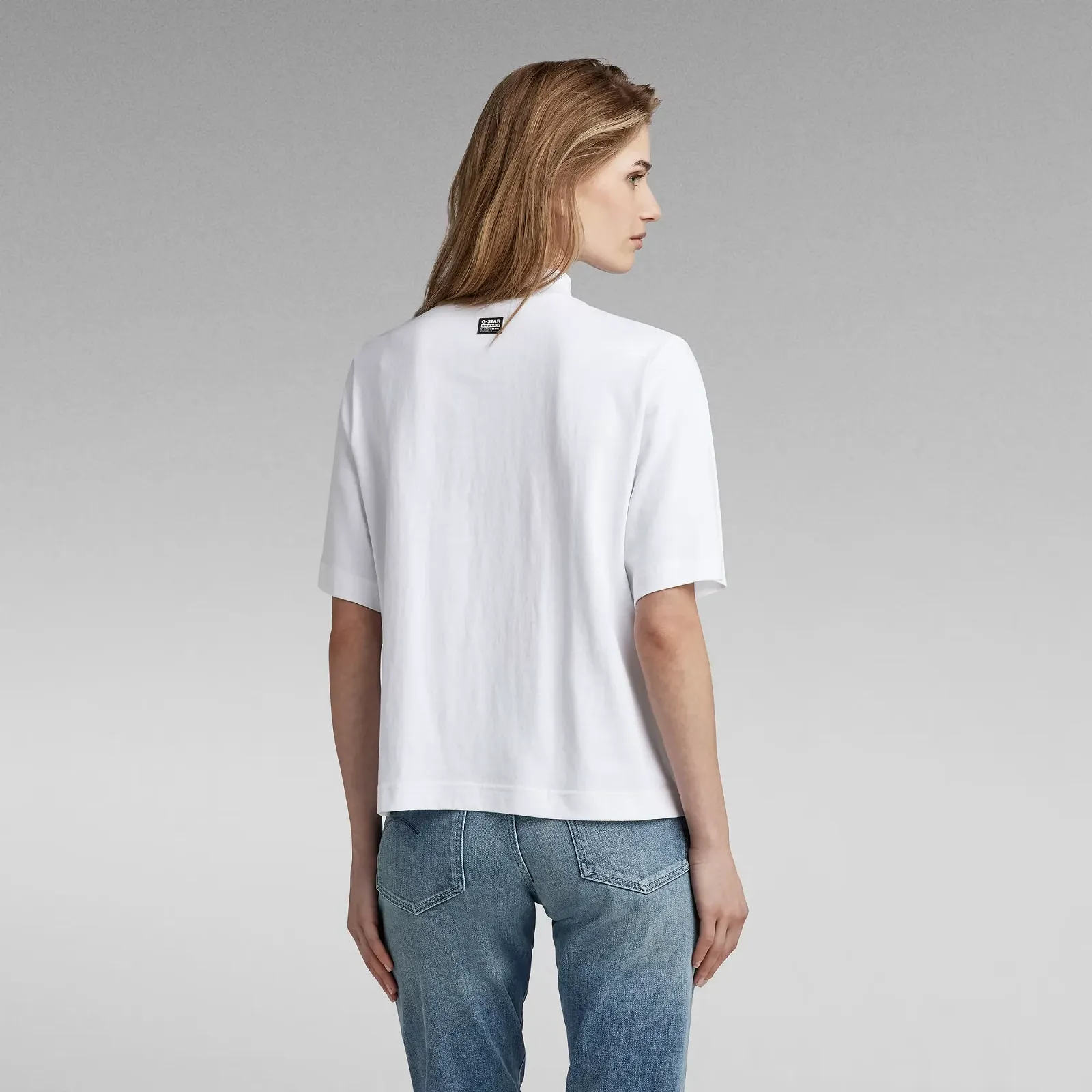 Женская футболка G-Star RAW Eye Dye Boxy Mock V-Neck T-Shirt- S, фото №3