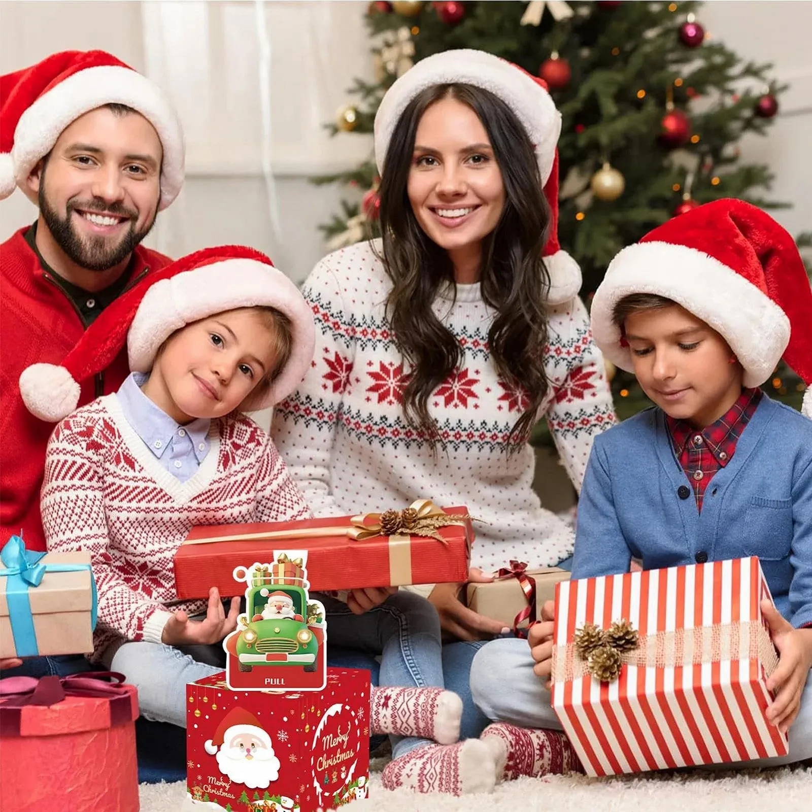 Скарбничка Festive Gift Box з 50 прозорими пакетами святкова До Дня Народження Хелловін, фото №3
