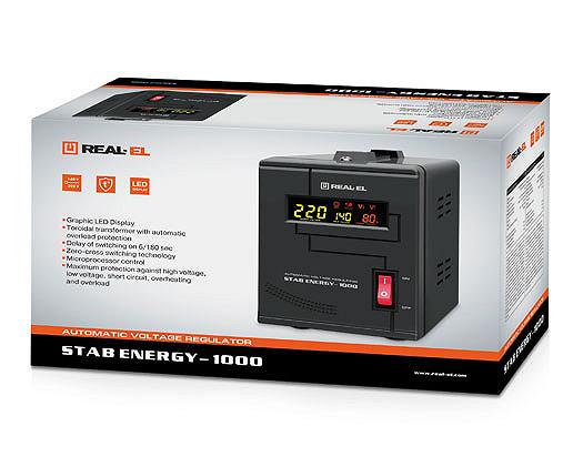 Стабілізатор напруги REAL-EL STAB ENERGY-1000, фото №7