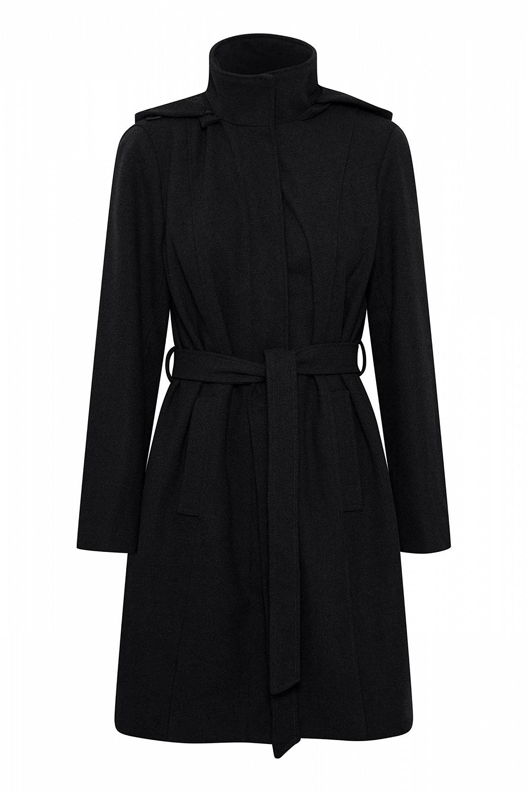 Женская переходная куртка fransa FRSAGA с шерстью, потайная молния, капюшон, пояс, фото №1 Женская переходная куртка fransa FRSAGA с шерстью, потайная молния, капюшон, пояс, фото №1