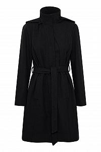 Женская переходная куртка fransa FRSAGA с шерстью, потайная молния, капюшон, пояс - Фото 1