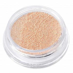 Украшения для ногтей Бисер из нержавеющей стали Мини 0.6 мм Розовое золото - Фото 1