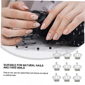 Стрази для нігтів Серце MERRYHAPY 30 шт Сріблястий synthetic.ua - Фото 1