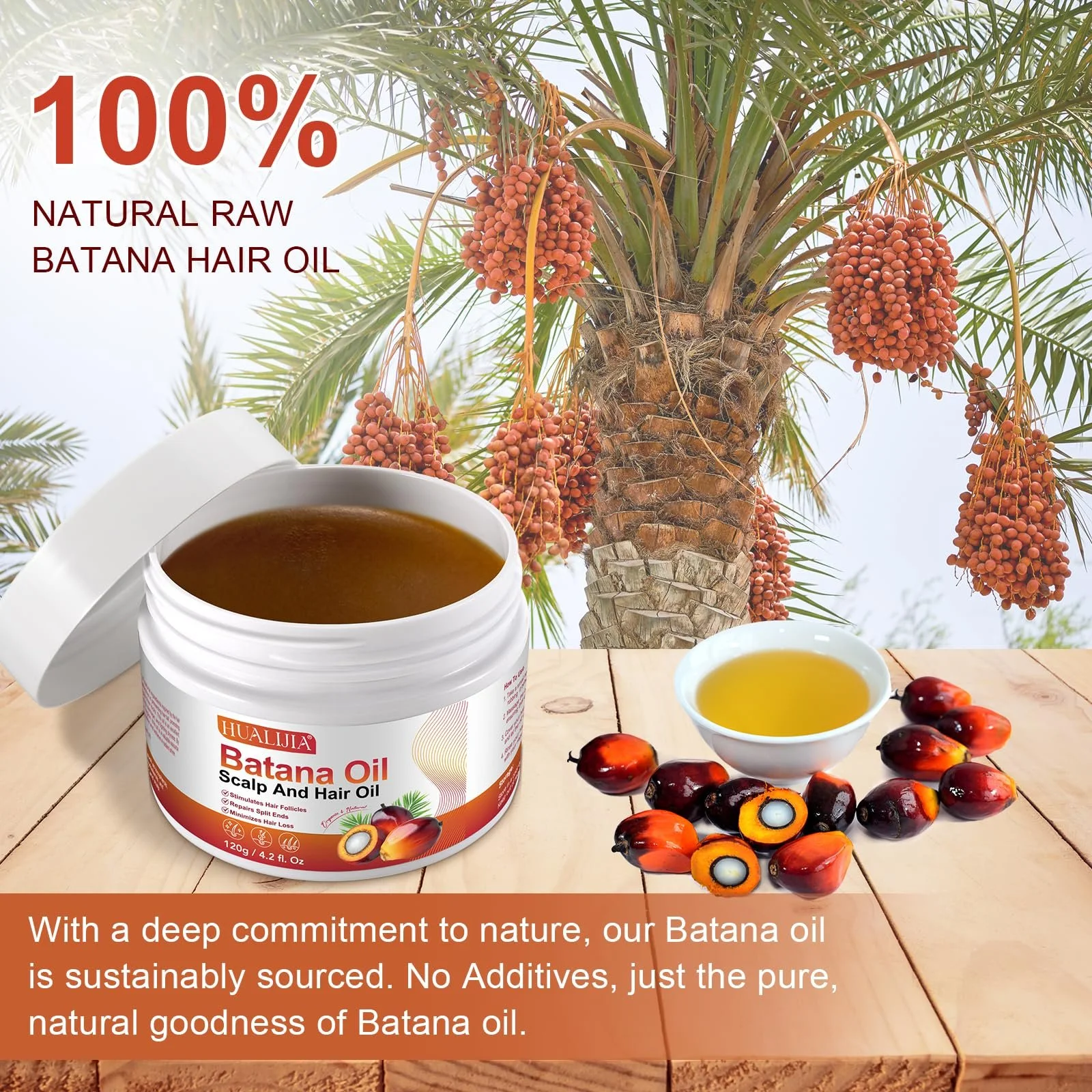 Олія Batana холодного віджиму, 2 шт, Стимулює ріст волосся, фото №3