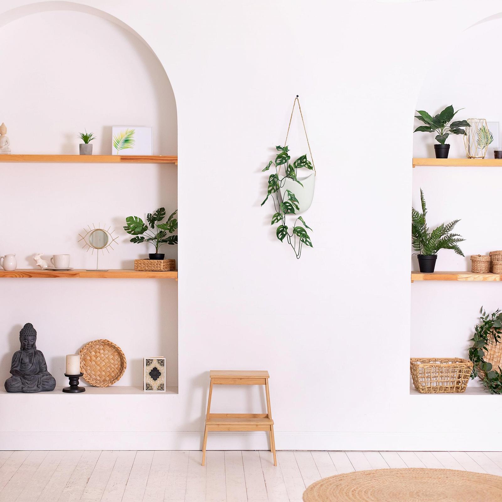 Ваза настінна Relaxdays Набір з 3 шт. керамічна Біла, фото №3