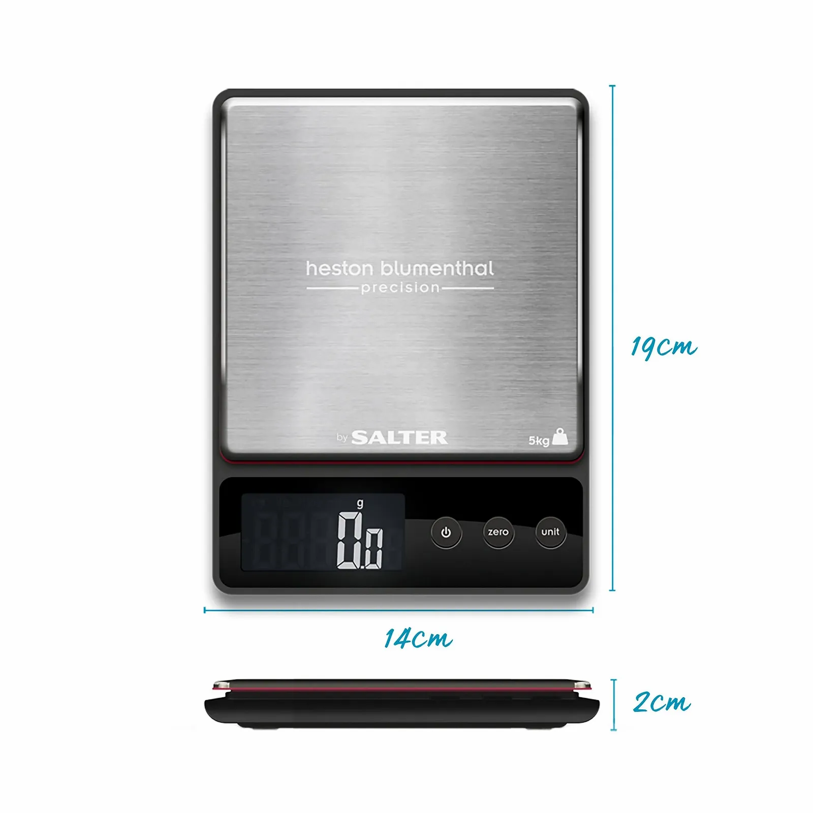 Кухонні ваги Salter Heston Blumenthal Precision 5 кг 0.5 г, фото №6 Кухонні ваги Salter Heston Blumenthal Precision 5 кг 0.5 г, фото №6