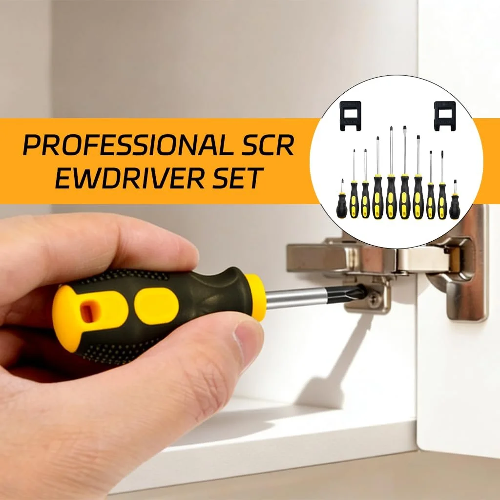 Набір магнітних викруток 12 шт. Cr-V 6 Slotted & 6 Phillips, фото №5