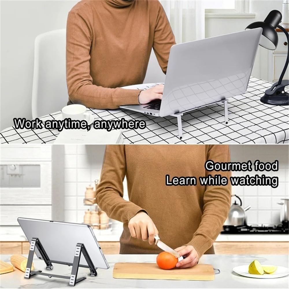 Подставка для ноутбука, портативная масштабируемая подставка-охладитель для ноутбука из алюминиевого сплава, складная подставка, фото №3