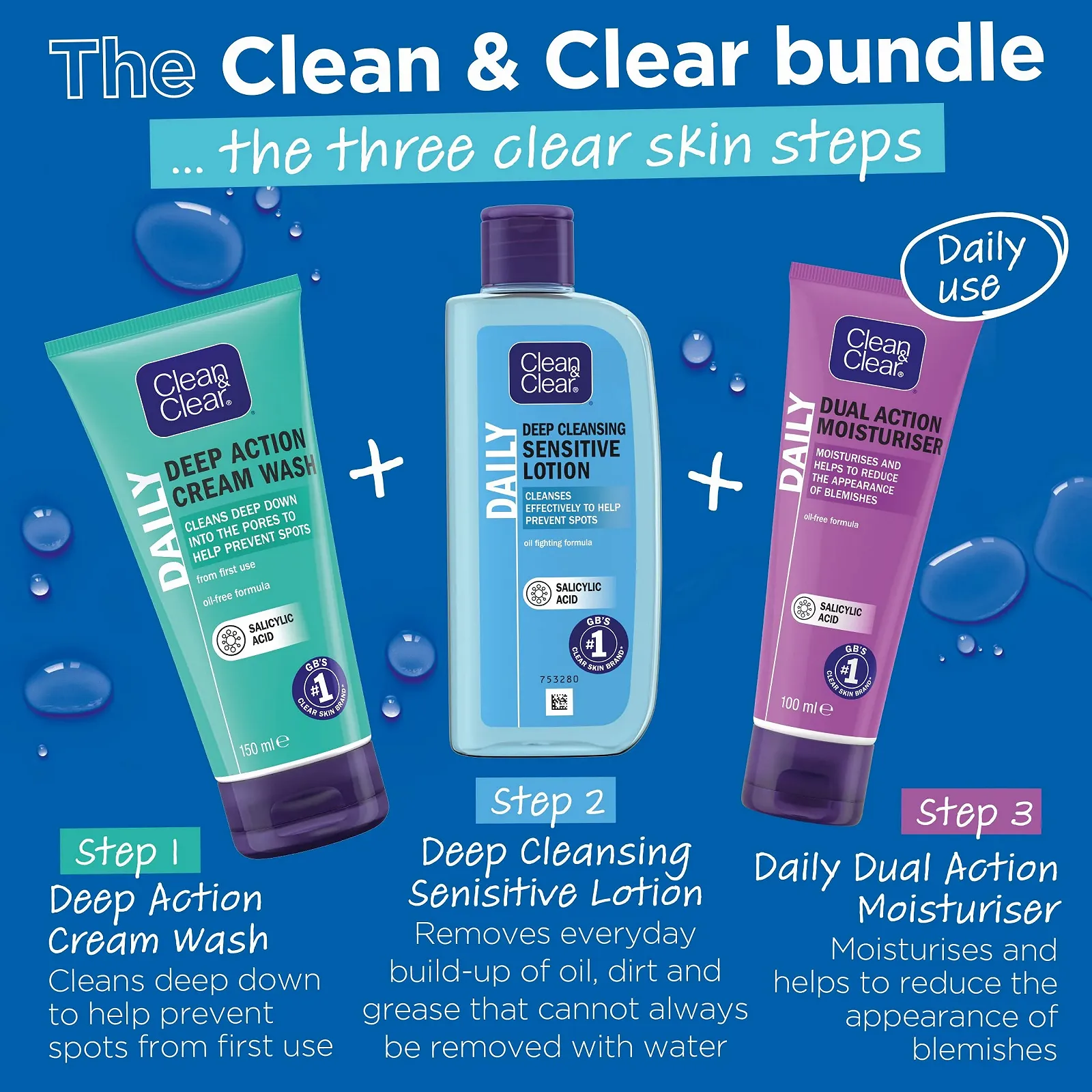 Лосьйон для глибокого очищення чутливої шкіри Clean & Clear 200 мл, фото №5