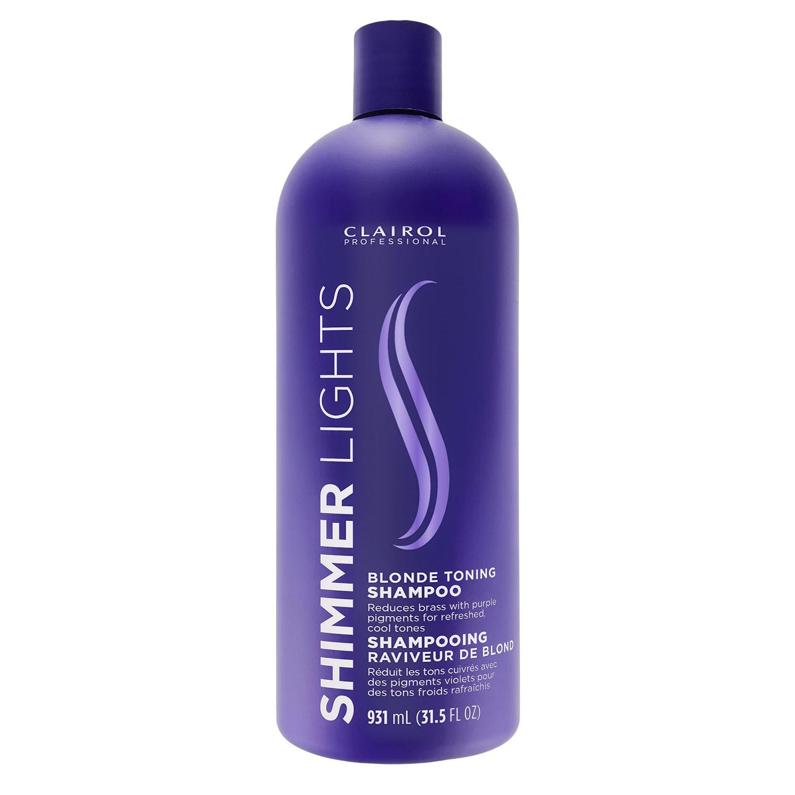 Шампунь Clairol Shimmer Lights для блонд и серебристых волос унисекс 900 мл, фото №1