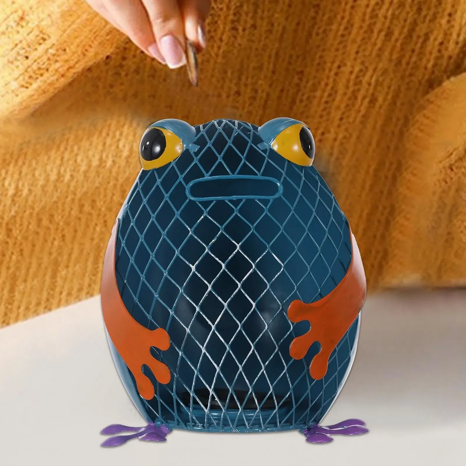 Скарбничка Залізна статуетка Тварини Кіт Жаба з гумовою пробкою, фото №9