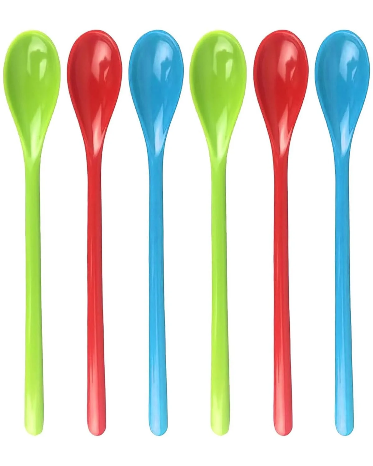 Набір пластикових ложок, 6 штук, різнокольорові, фото №1 Набір пластикових ложок, 6 штук, різнокольорові, фото №1