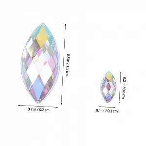 Стразы Акриловые PLAFOPE Форма Конского Глаза 600 шт. Разноцветные synthetic.ua - Фото 1