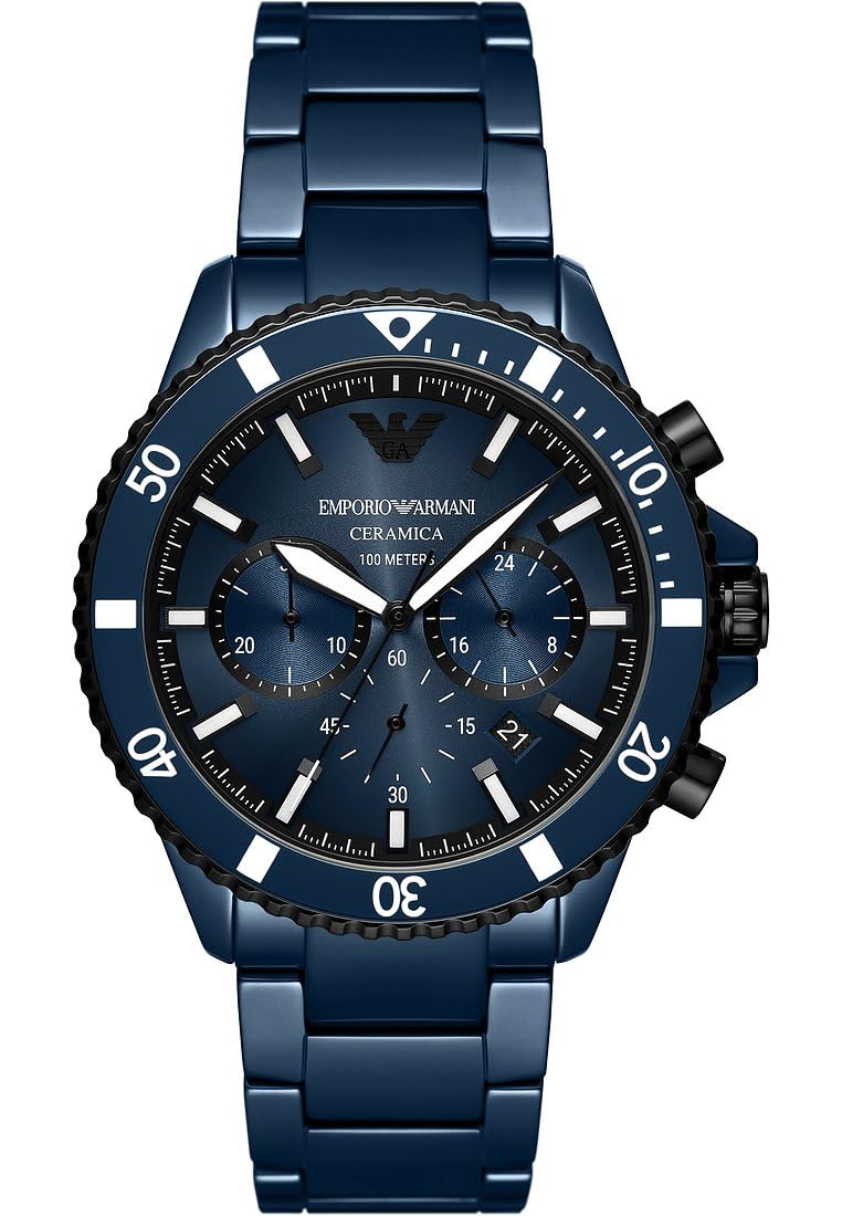 Хронограф Emporio Armani Men's Керамічний Годинник 43 мм, фото №1
