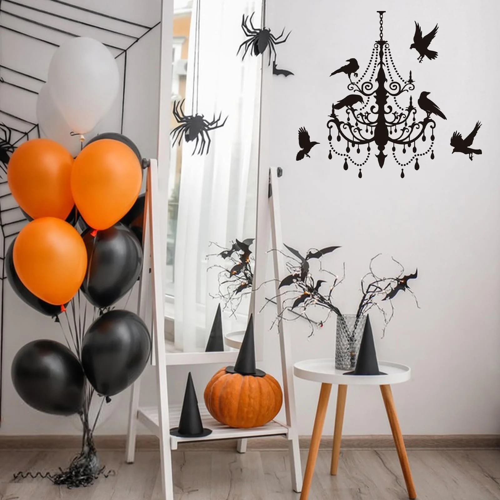Наклейка на стіну SUPERDANT Halloween Crow Wall Art, фото №4