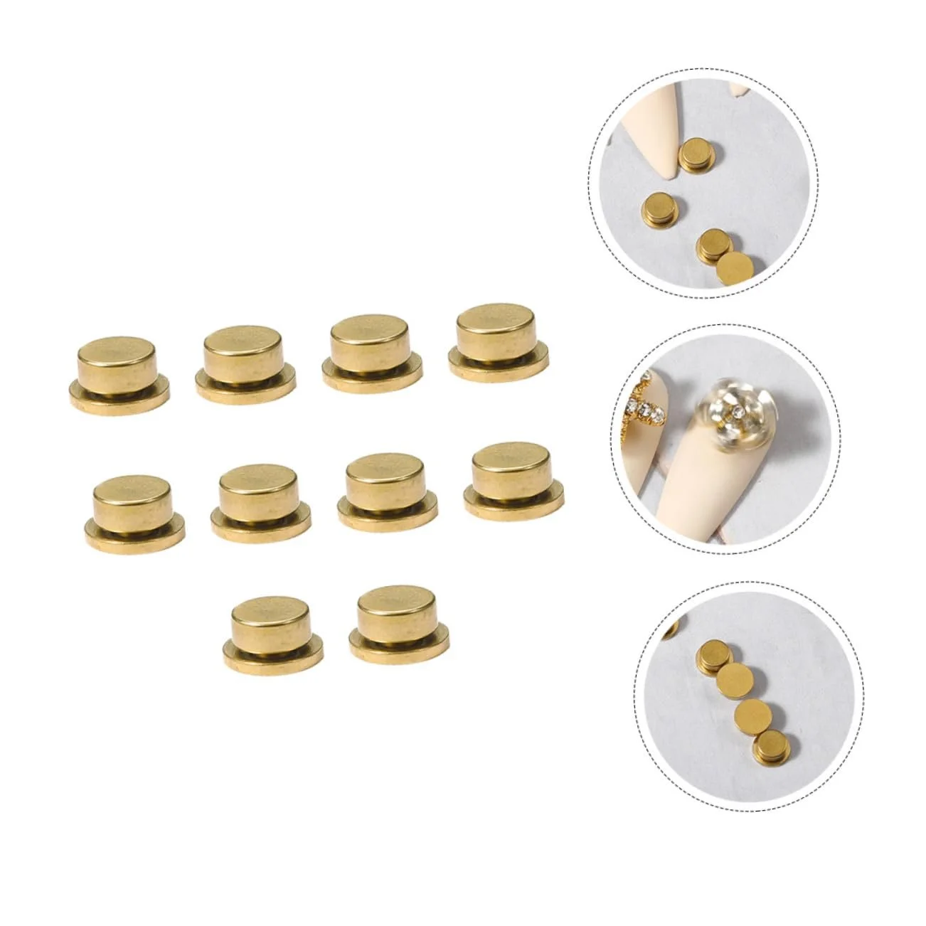 Декор для ногтей Медная ось вращения 20 шт., фото №2