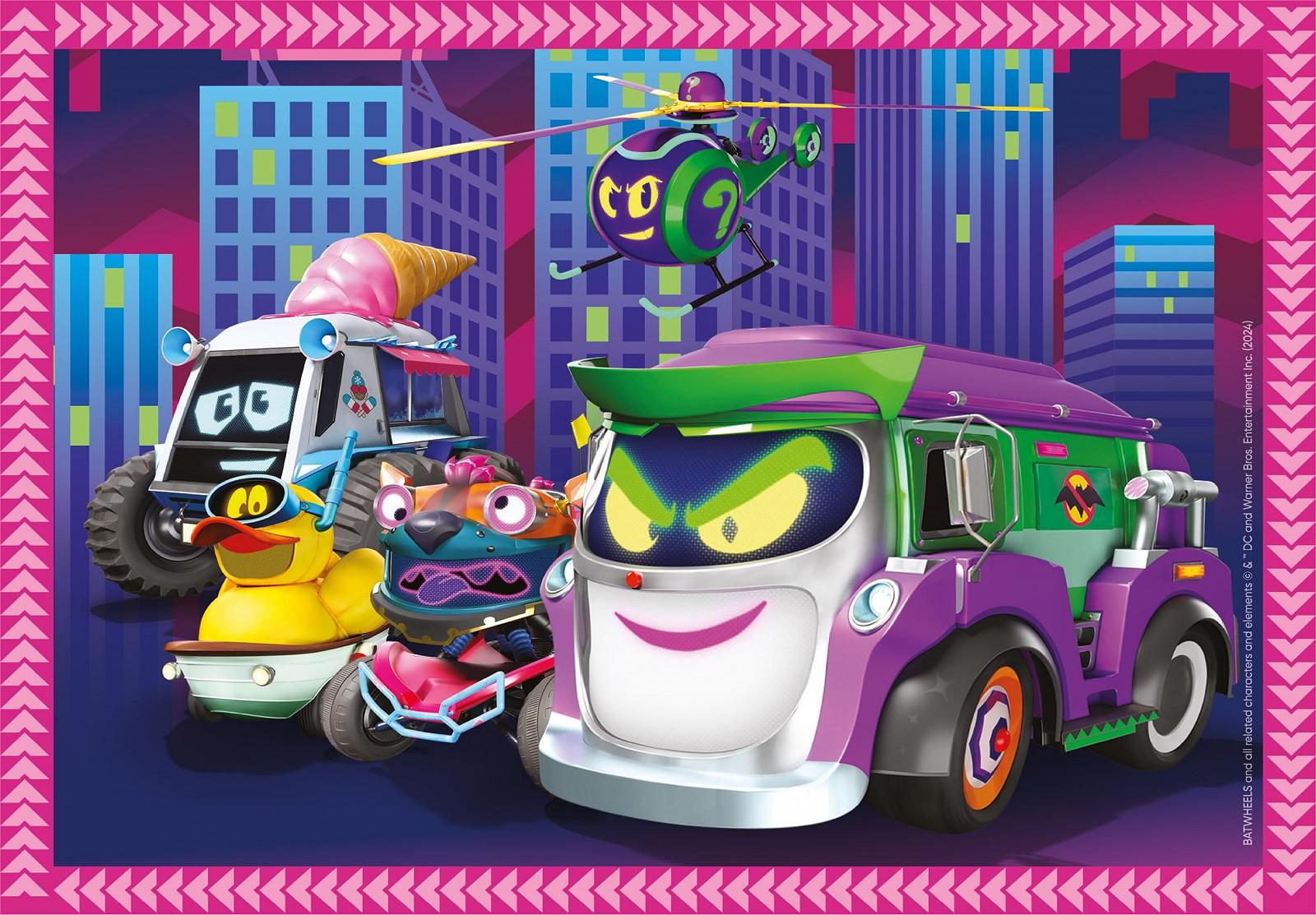 Пазл Clementoni Batwheels 21529 4 в 1 12, 16, 20, 24 элемента от 3 лет, фото №3