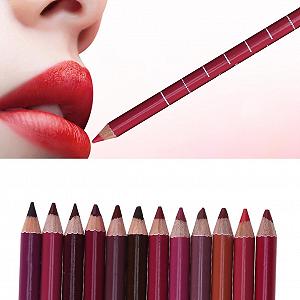 Набір олівців для губ і брів FRCOLOR, 12 шт., водостійкий synthetic.ua - Фото 1
