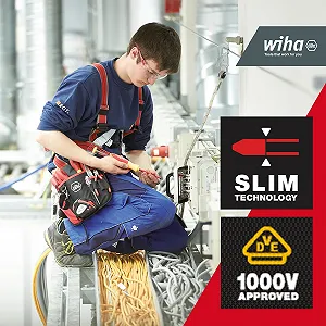 Викрутка з магазином біт Wiha LiftUp Electric 38612 VDE 6 slimBits synthetic.ua - Фото 1