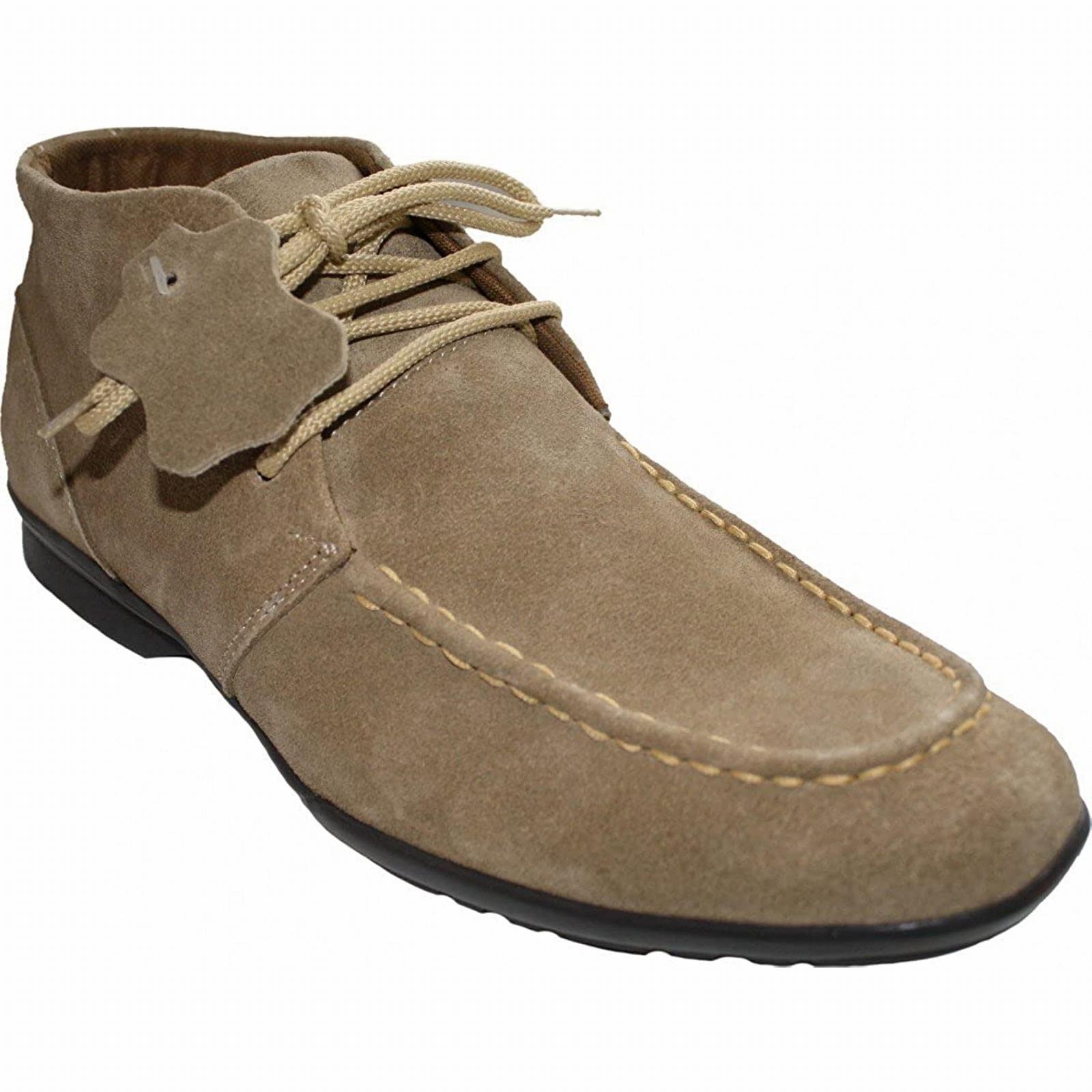 Ботинки Desert German Wear Кожа Замшевые Синие, Бежевые, Коричневые и Черные, фото №2