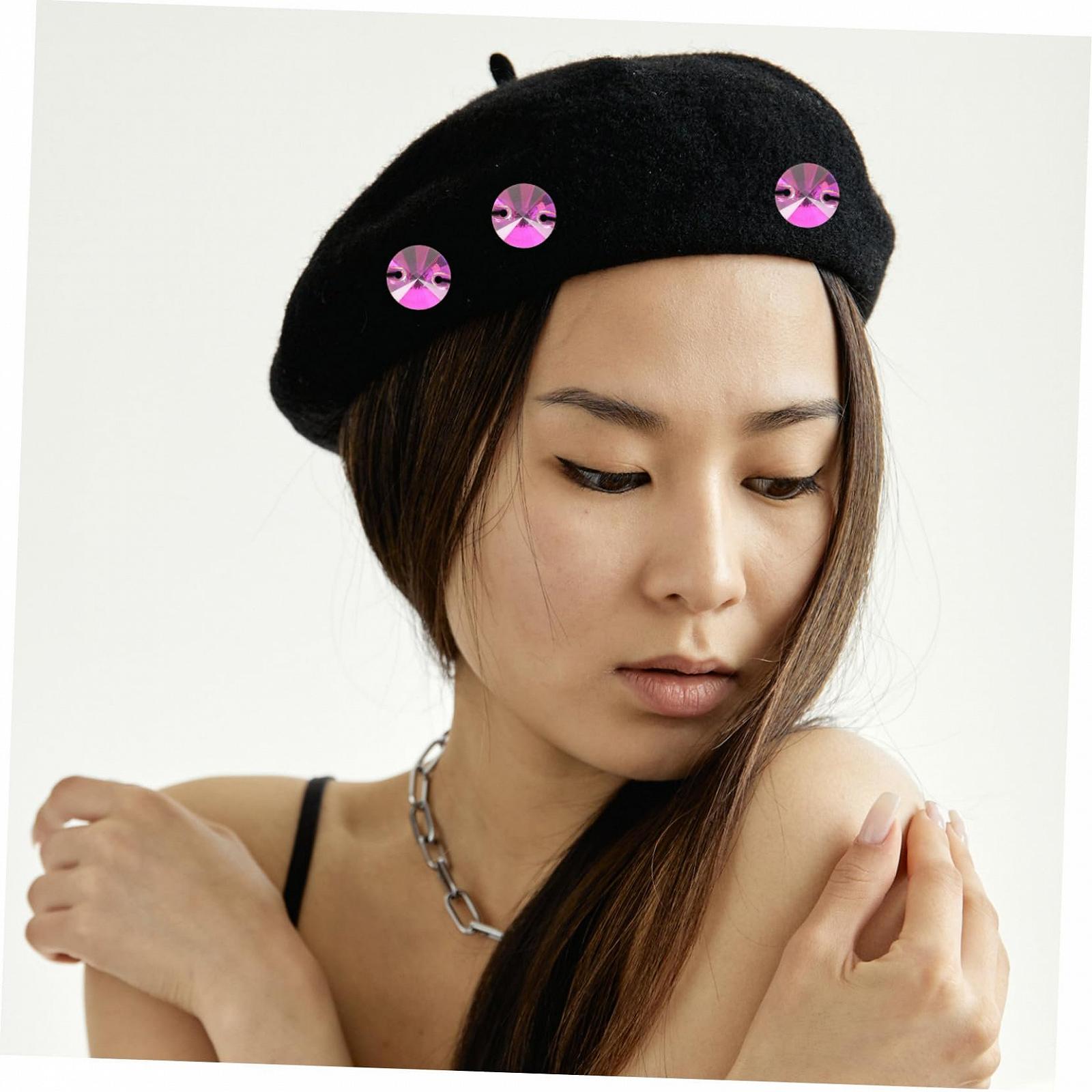 Стразы Круглые Стеклянные для декора одежды, 48st, для рукоделия, фото №6