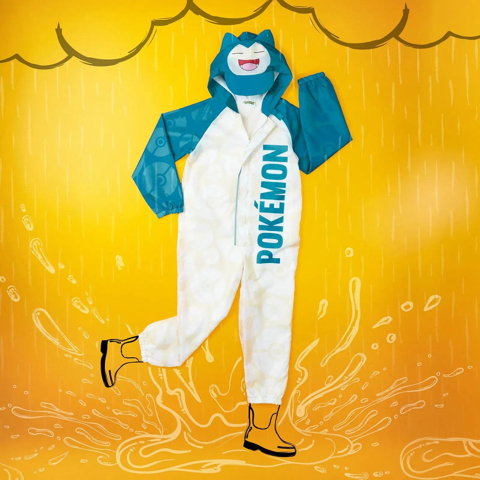 Дитячий дощовий комбінезон Pokemon Pikachu Relaxo Bulbasaur Водонепроникний з підкладкою, фото №5 Дитячий дощовий комбінезон Pokemon Pikachu Relaxo Bulbasaur Водонепроникний з підкладкою, фото №5