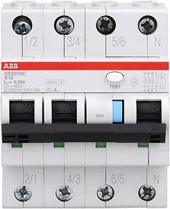 Автоматичний вимикач ABB DS203NC INT DIF MAG / B16 / 6 kA / 3P+N / Type-A / 30 мА / Білий ціна на synthetic.ua - Фото 1 Автоматичний вимикач ABB DS203NC INT DIF MAG / B16 / 6 kA / 3P+N / Type-A / 30 мА / Білий synthetic.ua - Фото 1