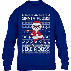 Різдвяний светр Ugly Christmas Santa Floss Like a Boss - Фото 1