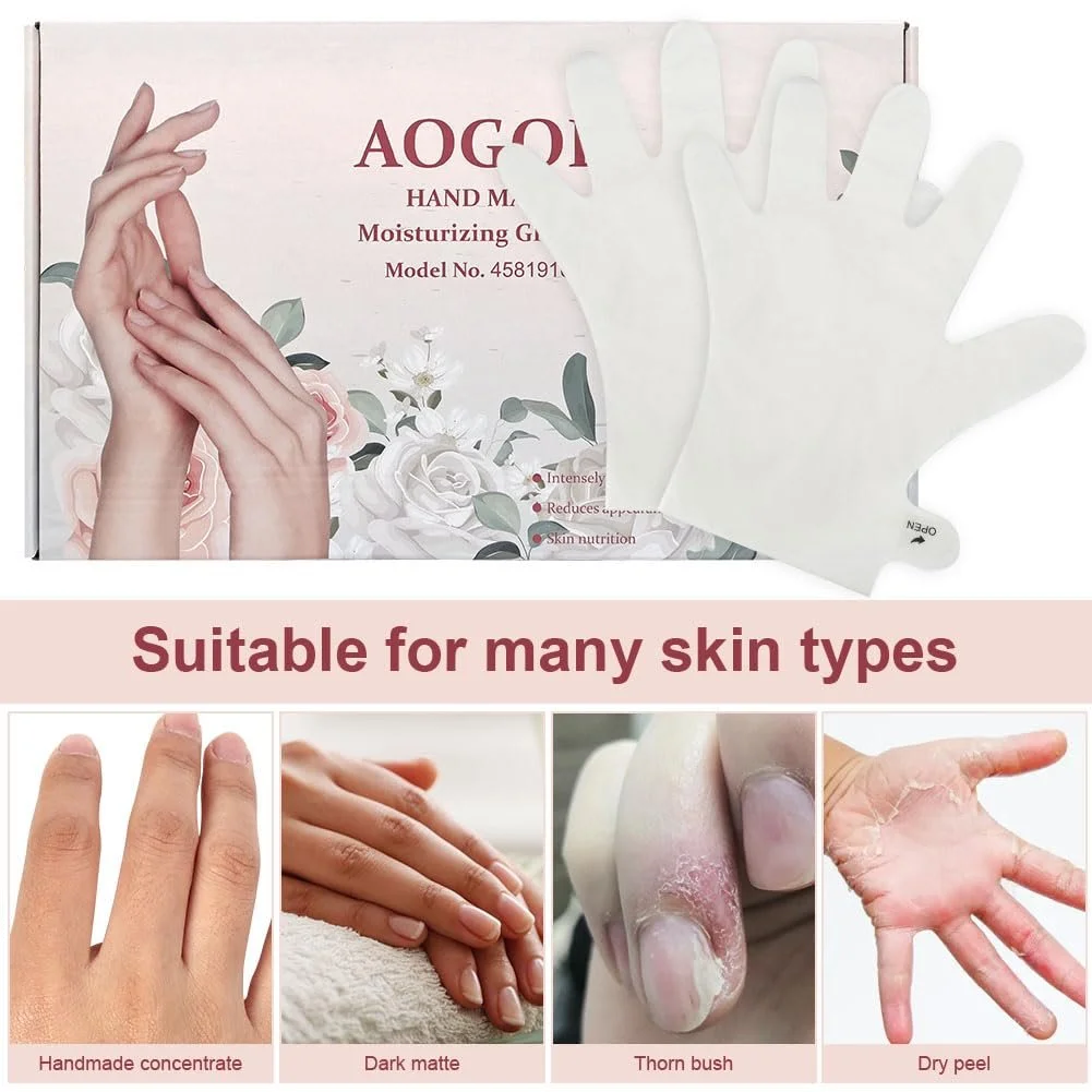 Маска для рук AOGOE Зволожуючі рукавички 6 пар, фото №4 Маска для рук AOGOE Зволожуючі рукавички 6 пар, фото №4