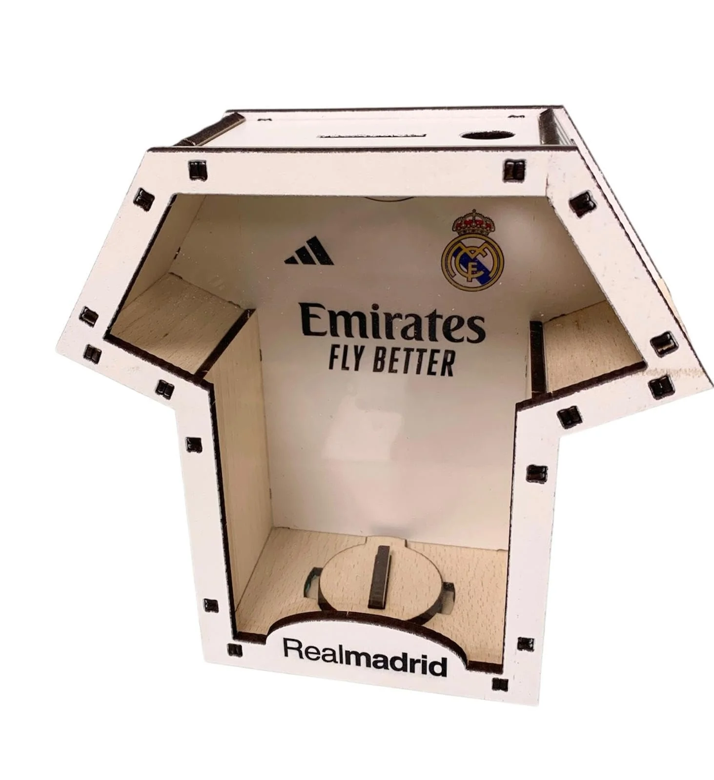 Скарбничка Real Madrid Дерев'яна Дизайн футбольної футболки, фото №1