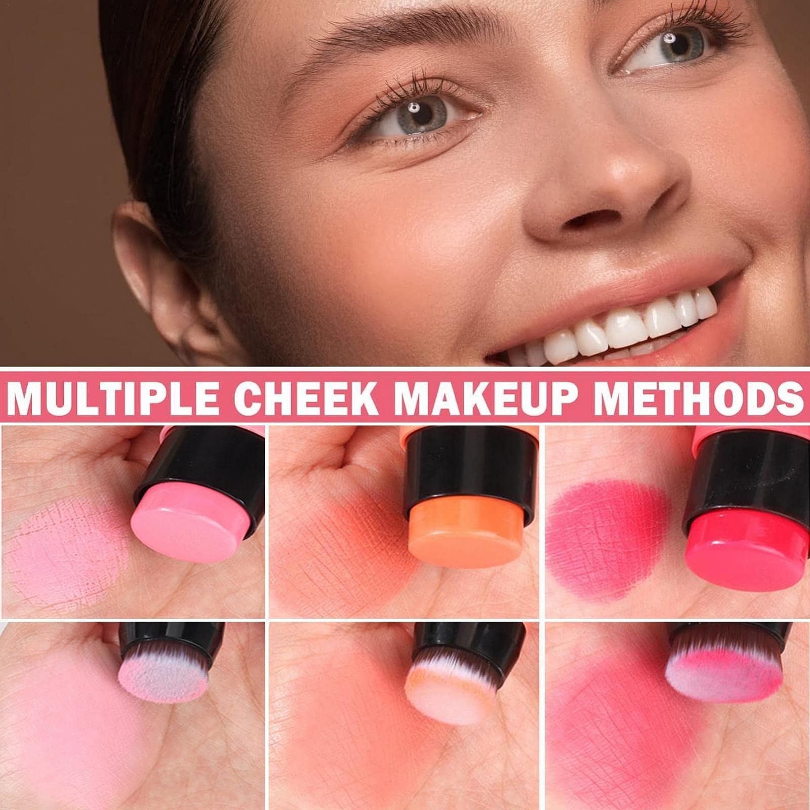 Рум'яна Тональний стік tacery Milk Blush Stick Double Head Blusher 2 in 1 Кремовий рум'яний Водостійкий, фото №2