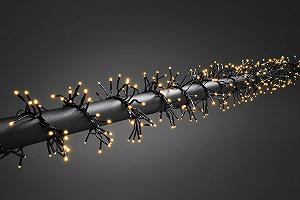 Гирлянда Konstsmide Cluster 3864-800 Micro LED кластерная / для наружного использования (IP44) / с 8 функциями, блоком управления и функцией памяти / 1152 янтарных диодов / наружный трансформатор 36V / черный кабель synthetic.ua - Фото 1