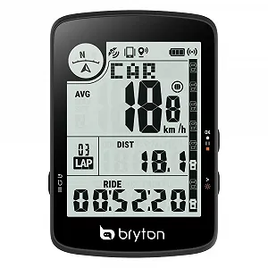 Беспроводной GPS велокомпьютер Bryton Rider 17 3.0" ЖК-экран 25 часов работы Bluetooth Водонепроницаемый IPX7 - Фото 1