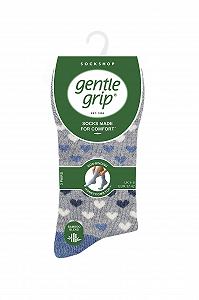 Носки Gentle Grip, узорчатые и полосатые, мягкие и дышащие, бамбуковые, в наборе 3 шт., джинсовые 37-41, голубые synthetic.ua - Фото 1