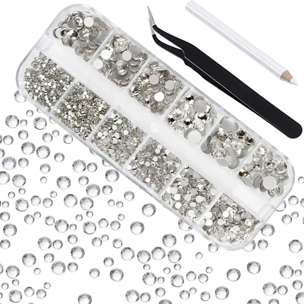 Набор Серебряные Стразы для Ногтей Кристаллы Смешанные Цвета Размеры для Рукоделия Искусства Ногтей Лица Одежды Обуви Сумок DIY, фото №1 Набор Серебряные Стразы для Ногтей Кристаллы Смешанные Цвета Размеры для Рукоделия Искусства Ногтей Лица Одежды Обуви Сумок DIY, фото №1