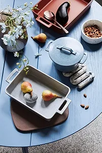 Форма для запекания Broste Copenhagen Hasle 55000025 Керамическая Синяя synthetic.ua - Фото 1