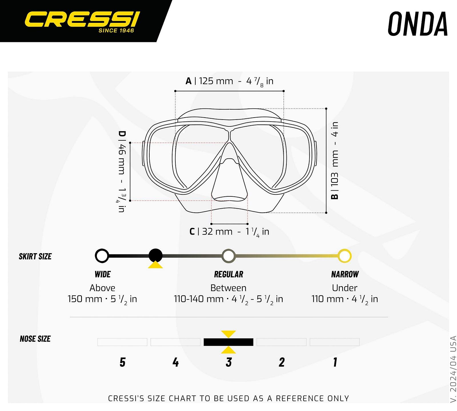 Маска Cressi Onda Одинарна, фото №5