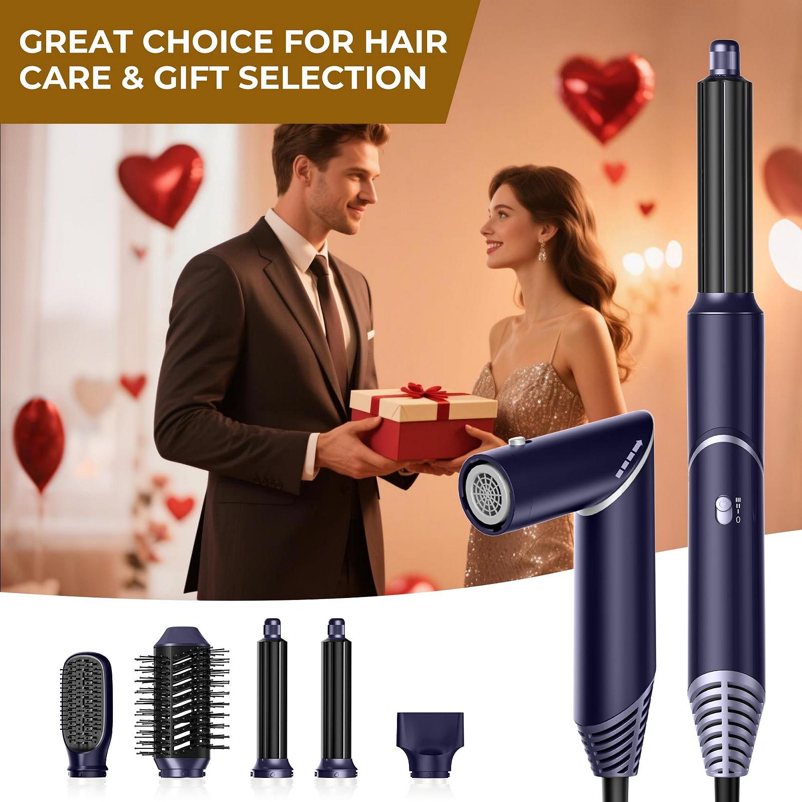 Мультистайлер UKLISS Airstyler 5 в 1 60,000 RPM 1000 W Синій, фото №4 Мультистайлер UKLISS Airstyler 5 в 1 60,000 RPM 1000 W Синій, фото №4