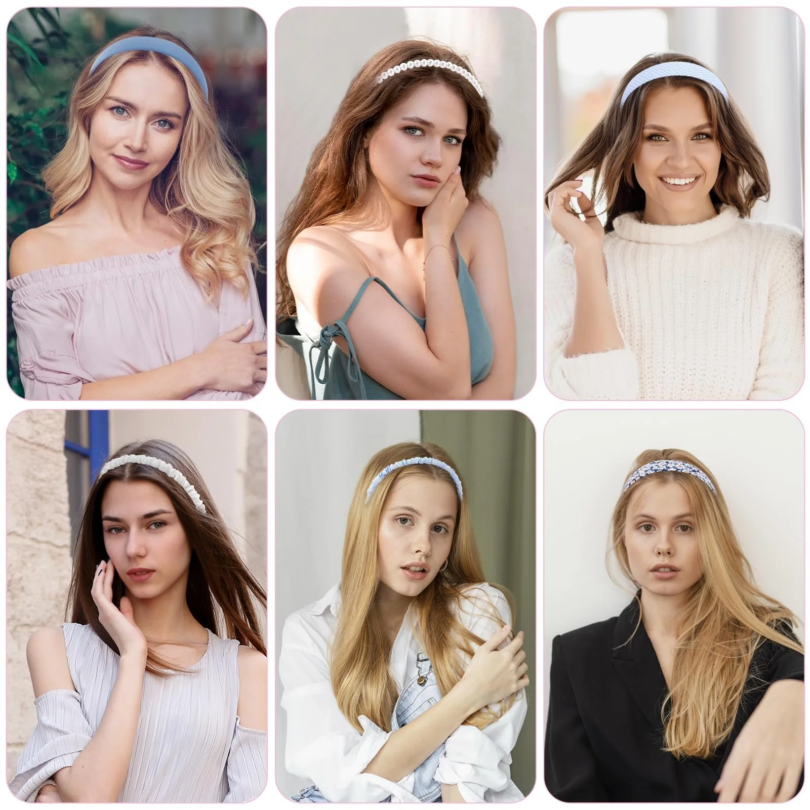 Набір обручів для волосся жіночий, фото №4 Набір обручів для волосся жіночий, фото №4