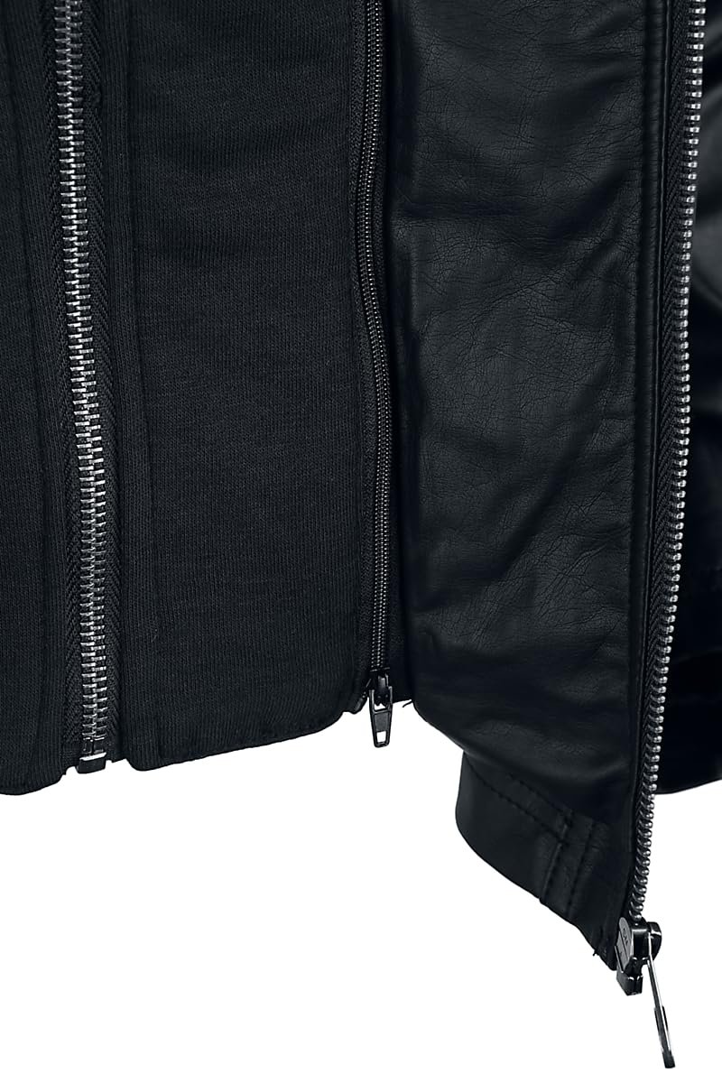 Куртка Biker Style из искусственной кожи Black Premium by EMP Чёрный, фото №5