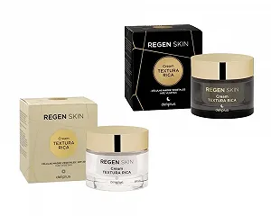 Набір кремів для обличчя Deliplus Rica Rain Skin денний та нічний SPF 20 для нормальної та сухої шкіри 2 x 50 мл - Фото 1