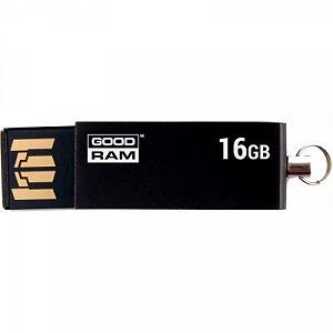 USB флеш-накопичувач Goodram 16gb Cube Black USB 2.0 UCU2-0160K0R11 - Фото 1