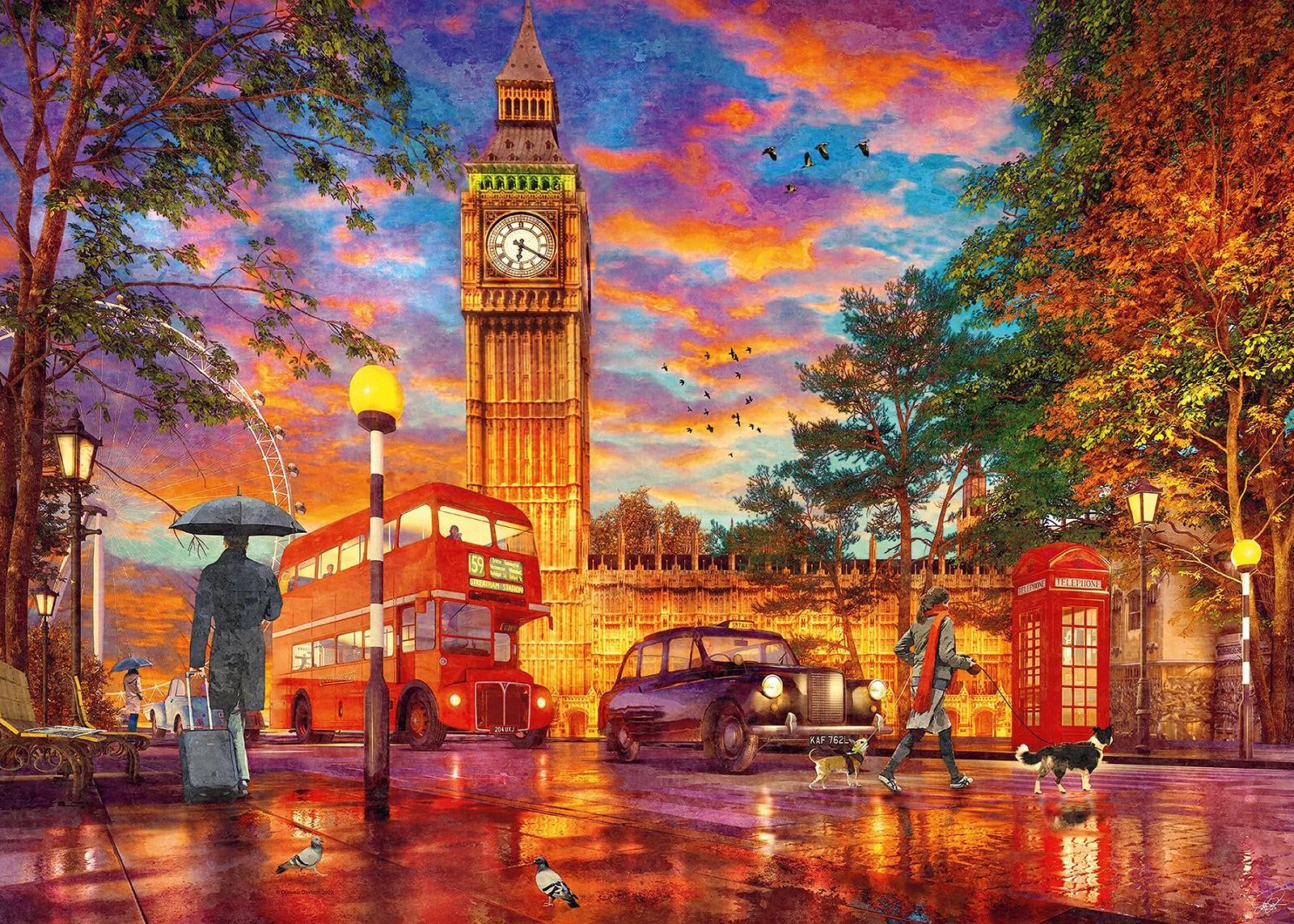 Пазл Ravensburger 12000184 Sunset in London 1000 деталей, фото №1