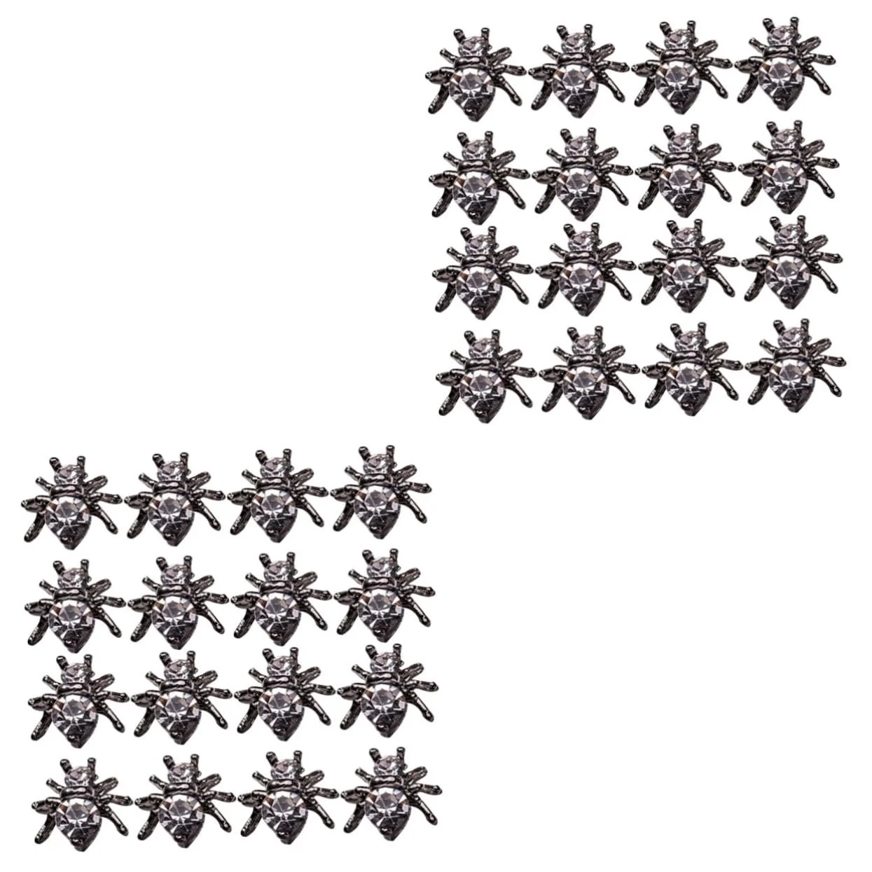 Украшения для ногтей Паук FRCOLOR, ювелирные изделия для дизайна ногтей, для вечеринок, праздников и особых случаев, прочные и многоразовые материалы, 40 штук в упаковке, фото №1