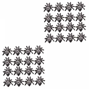 Украшения для ногтей Паук FRCOLOR, ювелирные изделия для дизайна ногтей, для вечеринок, праздников и особых случаев, прочные и многоразовые материалы, 40 штук в упаковке - Фото 1